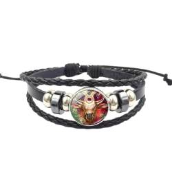 Armband Mit 12 Sternzeichen Und Sternbild – Charm, Leuchtend, Verstellbar, Tiermuster-Charm-Armbänder, Herren- Und Damenmode, Mehrschichtig Gewebter Lederarmreif, Geburtstagsge von Cernomal