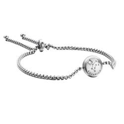 Cernomal Zirkon-Armband Mit 12 Sternbildern – Modischer Stern-Sternzeichen-Kristall-Symbol-Charm, Verstellbarer Weißer Kettenarmreif, Für Frauen, Geburtstag, Schmuck, Geschenke, Wasser von Cernomal