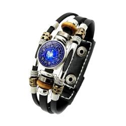 Geflochtenes Armband Mit Sternbild – Tierkreiszeichen, Durchsichtiges Glas, Verstellbarer Armreif, Leuchtende Armbänder, Accessoires, Schmuck, Geschenke Für Damen Und Herren, von Cernomal