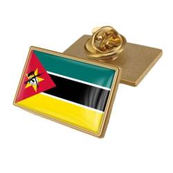 Mosambik-Flaggen-Brosche – Nationale Weltflagge, Geometrie-Charm, Anstecknadel, Emblem, Für Damen, Herren, Rucksäcke, Hüte, Taschen, Kleidung, Patriotische Anstecknadel, Gelb von Cernomal
