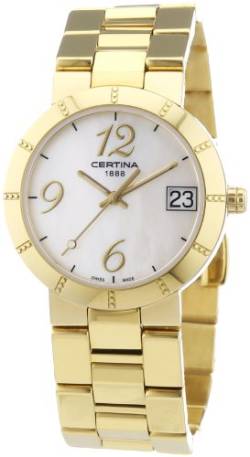 Certina Damen-Armbanduhr XS Analog Quarz Edelstahl beschichtet C009.210.33.112.00 von Certina