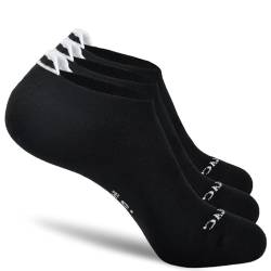 Cevapro Sneaker Socken Herren Damen, Kurz Atmungsaktive Sportsocken mit Rutschfest Silikon Footies, 3/6 Paar Baumwolle Laufsocken von Cevapro