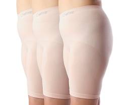 Chaffree Damen-Unterhose, Anti-Scheuern, Übergröße, langes Bein, verhindert Reibung am Oberschenkel, Unterwäsche, Feuchtigkeitsregulierung, 3 Stück Gr. X-Large, blossom von Chaffree