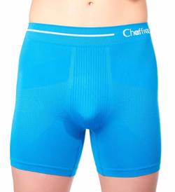 chaffree - Herren Boxer Shorts Anti Scheuern Herren Slip | Herren underwear| Shorts für men| Slip | Unterhosen | Fashion Fitness Hohe Taille Unterwäsche Gr. XX-Large, Blau - Blau (Pacific) von Chaffree