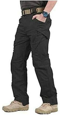 2021 Upgraded Tactical Waterproof Pants, Mens Waterproof Hiking Tactical Trousers for Combat Outdoor Hiking (M, Black) von Chagoo