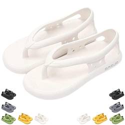 Chagoo Bazuo-Sandalen, Sommer-Unisex-Komfort-Flip-Flops, rutschfeste Bazuo-Slides mit dicken Sohlen (Weiss, adult, women, numeric_38, numeric_range, eu_footwear_size_system, numeric_39, medium) von Chagoo