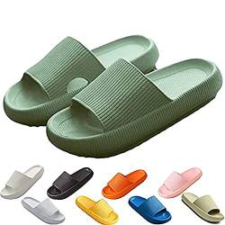 Chagoo Cloudyzz Schlappen, Cloud Latschen Original Damen, Cloud Slides, Cozy Slides Original, Wolken Schuhe Damen, Airfoot Hausschuhe, Hausschuhe Damen Sommer (Dark Green,36/37) von Chagoo