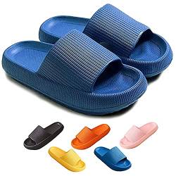 Chagoo Cozislides Original, Super Soft Home Slippers Non-slip, Unisex Thick Sole Quick-drying Open Toe Style Slippers (Blue, 36/37, numeric_36) von Chagoo