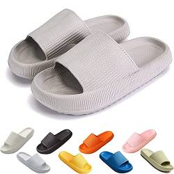 Chagoo Cozislides Original, Super Soft Home Slippers Non-slip, Unisex Thick Sole Quick-drying Open Toe Style Slippers (Grey, 36/37, numeric_36) von Chagoo