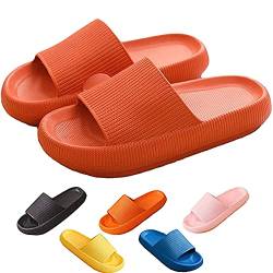 Chagoo Cozislides Original, Super Soft Home Slippers Non-slip, Unisex Thick Sole Quick-drying Open Toe Style Slippers (Orange, 36/37, numeric_36) von Chagoo