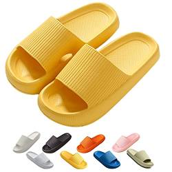 Chagoo Cozislides Original, Super Soft Home Slippers Non-slip, Unisex Thick Sole Quick-drying Open Toe Style Slippers (Yellow, 36/37, numeric_36) von Chagoo