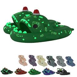 Chagoo Galaxy Shark Slides Glow in the Dark, Cloud Shark Slides Damen Hausschuhe Unisex Badeschuhe (Green-b, adult, women, numeric_40, numeric_range, eu_footwear_size_system, numeric_41, medium) von Chagoo