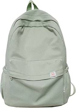 Chagoo Salbeigrüner Rucksack für die Schule, Rucksack-Ästhetik für Teenager-Mädchen, Freizeitrucksack mit großem Fassungsvermögen, Kawaii-Rucksack (Green) von Chagoo