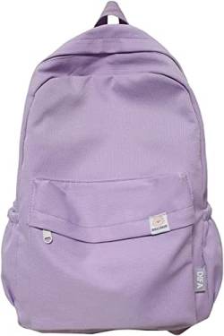 Chagoo Salbeigrüner Rucksack für die Schule, Rucksack-Ästhetik für Teenager-Mädchen, Freizeitrucksack mit großem Fassungsvermögen, Kawaii-Rucksack (Purple) von Chagoo