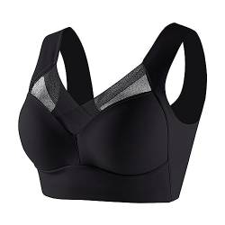 Chagoo Wmbra Posture Correcting Bra, Haltungskorrigierender BH für Damen, kabelloser Push-up-Komfort-BH für den Sommer (Schwarz, XL) von Chagoo