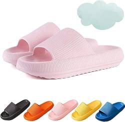 Cozislides Original Super Soft Home Hausschuhe, 2021 Neueste Technologie 4cm dicke Sohle Sandalen Kissen auf Wolken Hausschuhe für Damen (38/39, Pink) von Chagoo