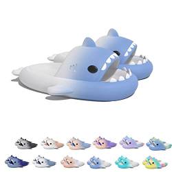 Sharky Chanclas,Cloud Shark Slides Hausschuhe Badepantoffeln Unisex süße Hai-Hausschuhe (Gradient Blue/White, adult, women, numeric_38, numeric_range, eu_footwear_size_system, numeric_39, medium) von Chagoo