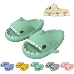 Sharky Chanclas,Cloud Shark Slides Hausschuhe Badepantoffeln Unisex süße Hai-Hausschuhe (Matcha Green, adult, women, numeric_36, numeric_range, eu_footwear_size_system, numeric_37, medium) von Chagoo