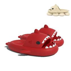 Sharky Chanclas,Cloud Shark Slides Hausschuhe Badepantoffeln Unisex süße Hai-Hausschuhe (Red, adult, women, numeric_44, numeric_range, eu_footwear_size_system, numeric_45, medium) von Chagoo