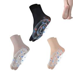 Turmalin Ionic Body Shaping Stretch-Socken, 3 Paar schlankmachende Akupressur-Selbsterwärmungs-Fußmassagesocken (3Pairs-Mix) von Chagoo
