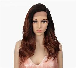 Damenmode-Spitze-Chemiefaser-Perücke, 50,8 cm langes lockiges Haar, volle Kopfbedeckung, Pendler-Einkaufs-Trend-Perücke, Geschenk (Color : 4, Size : 20inch) von ChaiRy