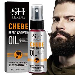 Bartöl für Männer Wachstum, Feuchtigkeitsspendende Bartpflegeflüssigkeit, Befeuchten und erweichen Sie Ihren Bart, fördert das Wachstum der Gesichtsbehaarung für Männer, 1 Fl. Unze Chaies von Chaies