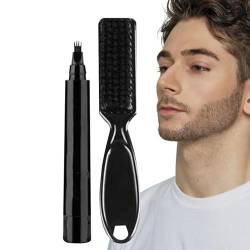 Bartstift,Wasserfeste Bartfarbe für Männer - Bartfärbung für Männer, Bart-Mascara für Bart, Schnurrbart und Augenbrauen, lang anhaltende Abdeckung und natürliches Finish Chaies von Chaies