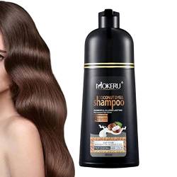 Haarfarben-Shampoo - 500 ml Coconut Dye Shampoo für graues Haar für Männer und Frauen - Schnell wirkende, nicht verblassende Haarfarbe mit antihaftbeschichteter Kopfhaut – schützt Haarschäden, Chaies von Chaies