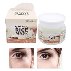 Leave-in-Gesichtsmaske | Nicht fettende, nicht ausspülbare Reis-Gel-Maske für die Feuchtigkeitsversorgung über Nacht,Gesichtsmasken für Frauen und Mädchen für Geschäftsreisen, Zuhause, Chaies von Chaies