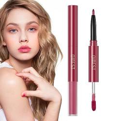 Lipliner-Stifte - Doppelkopf-Flüssigkeitsstifte,2-in-1-Lippenstift mit langanhaltendem Lip Crayon Stick Liner, matt bleibender Lippenstift für Mädchen und Frauen Chaies von Chaies