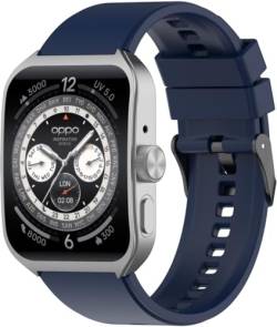Chainfo Silikon Uhrenarmband kompatibel mit OPPO Watch 4 Pro, mit Schnellverschluss NO240401 (Navy Blue) von Chainfo