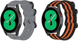 Chainfo Uhrenarmband kompatibel mit Galaxy Watch 4 / Watch 4 Classic/Watch 5 / Watch 5 Pro Watchband Nylon Sport Outdoor NO220907 (20mm, Pattern 5+Pattern 7) von Chainfo