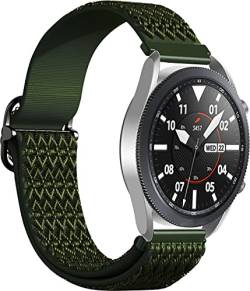 Chainfo Uhrenarmband kompatibel mit Garmin Vivomove Style/Vivomove Luxe (42MM) / Forerunner 158 / Forerunner 55, Premium NATO Strap - Vintage Edition - Schließe Edelstahl Matt (20mm, Pattern 4) von Chainfo