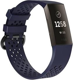 Chainfo kompatibel mit Fitbit Charge 4 / Charge 4 SE/Charge 3 / Charge 3 SE Armband, Silikon Uhrenarmband Sportarmband (Pattern 6) von Chainfo