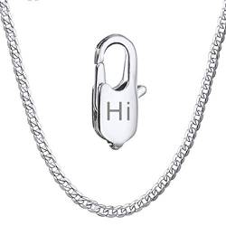 ChainsHouse 925 Silberkette mit Gravur Herren Männer Panzerkette Cuban Chain Necklace schöne Geschenke für Damen und Herren von ChainsHouse