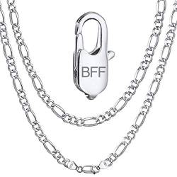 ChainsHouse 925 Sterling Silber Figarokette in 5mm breit mit Geschenkebox Partnerkette für Damen und Herren von ChainsHouse