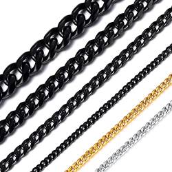 ChainsHouse Edelstahlkette 12mm Breit 76cm klassische Gliederkette mit Kasten und Geschenkebeutel Fashion Panzerkette Vatertag Geschenke von ChainsHouse