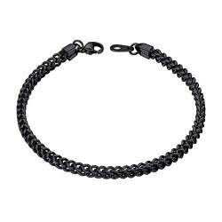 ChainsHouse Jungen Armband 3mm 21cm Armbänder Herren mit Geschenkebox und Schmuckbeutel von ChainsHouse