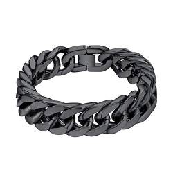 ChainsHouse herren jungen Armbänder Edelstahl Panzerkette Punk Gotik Armskette 21cm lang für damen und herren von ChainsHouse