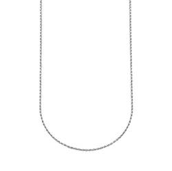 ChainsPro Feine Silberkette 925 Sterling Kordelkette für Frauen 1.6mm Silberkette Damen 51 cm 925 Sterlingsilber Damen Halskette von ChainsPro