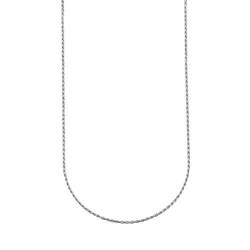 ChainsPro Silberkette Damen 925 1.3mm Kordelkette aus 925er Sterling Silber Kette für Frauen 61 cm Halskette Silber ohne Anhänger von ChainsPro