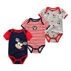 Chamie Baby Kleidung Kurzarmbody 98 Kurzarm Bodys FüR Jungen Und MäDchen Body Baby MäDchen Strampler Babysachen Neugeborenen Set Baby Geschenk von Chamie