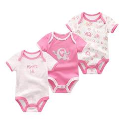 Chamie Baby Kleidung Kurzarmbody 98 Kurzarm Bodys FüR Jungen Und MäDchen Body Baby MäDchen Strampler Babysachen Neugeborenen Set Baby Geschenk von Chamie