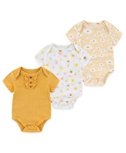 Chamie Baby Kleidung Kurzarmbody 98 Kurzarm Bodys FüR Jungen Und MäDchen Body Baby MäDchen Strampler Babysachen Neugeborenen Set Baby Geschenk von Chamie