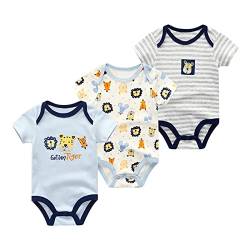 Chamie Baby Kleidung Kurzarmbody 98 Kurzarm Bodys FüR Jungen Und MäDchen Body Baby MäDchen Strampler Babysachen Neugeborenen Set Baby Geschenk von Chamie