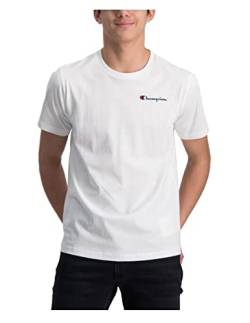 Champion - Basisches T-Shirt mit kurzen Ärmeln für Kinder, weiß, 16 Jahre von Champion