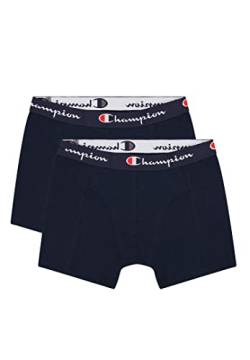 Champion Boxershorts Men Herren Unterhose Pant Boxer Unterwäsche 2er Pack, Farbe:Navy, Bekleidungsgröße:L von Champion