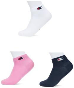 Champion Core Socks 3PP Quarter, Pink (Fuchsie), 35-38 EU (2-5 UK) Unisex - Erwachsene -FW23, Rosa (Fucsia) von Champion