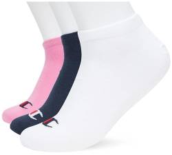 Champion Core Socks 3PP Sneaker, Pink (Fuchsie), 35-38 EU (2-5 UK) Unisex - Erwachsene -FW23, Rosa (Fucsia) von Champion