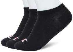 Champion Core Socks 3PP Sneaker, Schwarz, 43-46 EU (9-10.5 UK) Unisex - Erwachsene -FW23, Nero von Champion